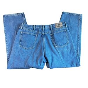 Wrangler Authentic Jeans Menswear Size 38x30 Denim Pants Classic Fit Blue
